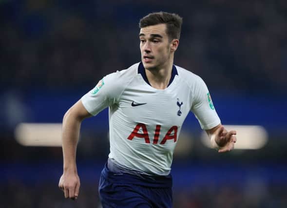 LONDON, ENGLAND - JANUARY 24: Harry Winks of Tottenham Hotspur in action during the Carabao Cup Semi-Final Second Leg match between Chelsea and Tottenham Hotspur at Stamford Bridge on January 24, 2019 in London, England. (Photo by Marc Atkins/Getty Images) PNL-190528-114220002