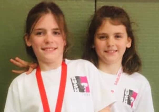 Jessica and Sophie Rush, who both won gold medals in Kidderminster at the weekend.