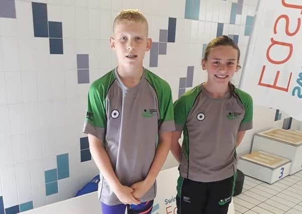 Berkhamsted Swimming Clubs Alex Kalverboer and Eva Lawson, who both competed in the Terry Davies meet at Watford last weekend.