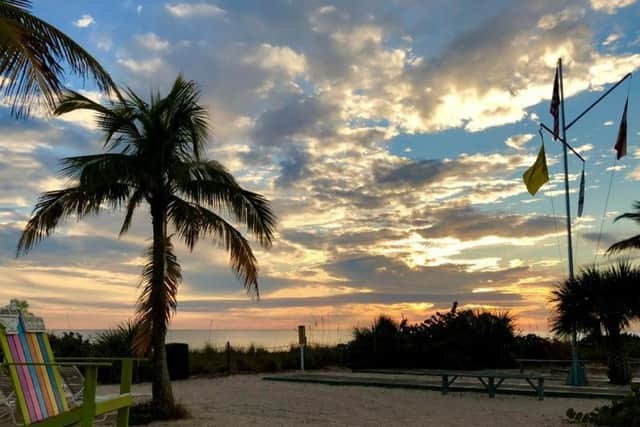 Sunset at the Island Inn on Sanibel