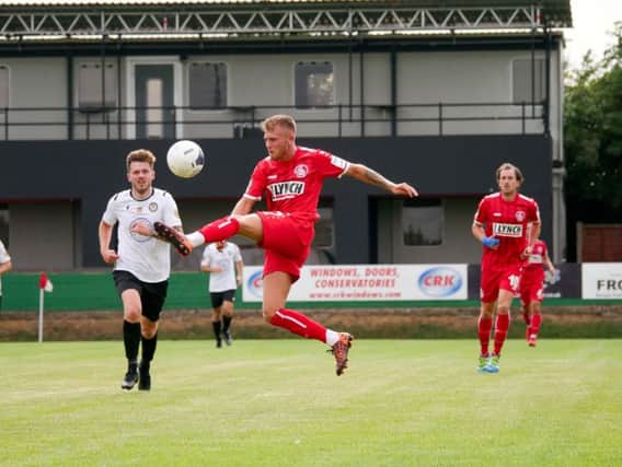 Hemel Town hit a late winner to take maximum points against Bath City today. (File picture by Ben Fullylove).
