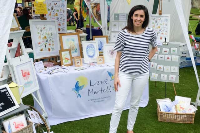 Lizzie Martell at her stall at the Hospice of St Francis Garden Party this year.