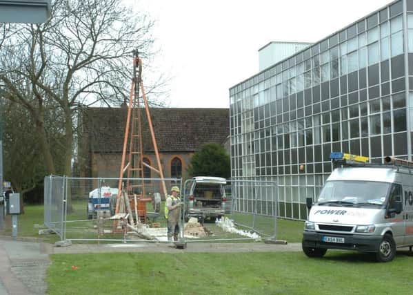 The college before its demolition