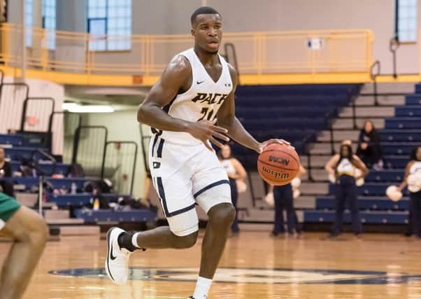 New Storm signing Greg Poleon, pictured here playing for Pace University of New York.