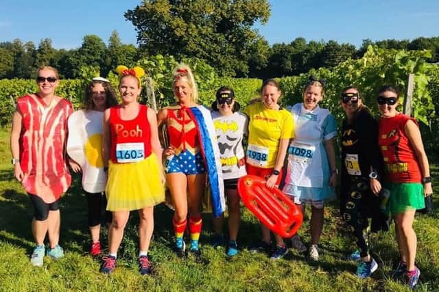 Gade Valley Harriers' ladies at the Bacchus event.