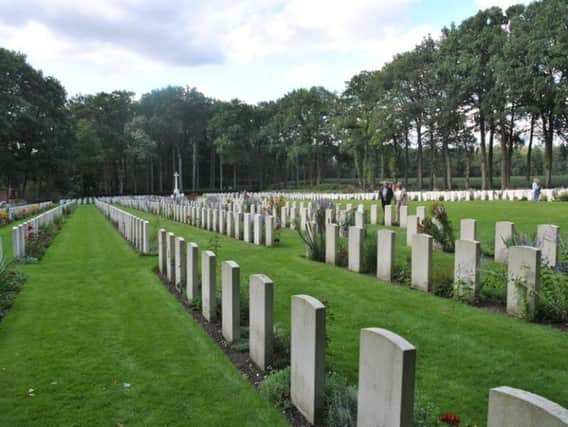 The huge Commonwealth Cemetery at Bergen-op-Zoom