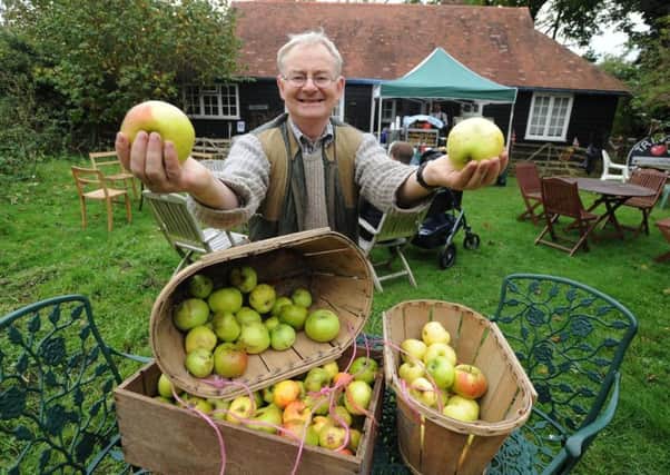 Tring Apple Fayre organiser Martin Hicks at his Jeacock's Orchard cottage