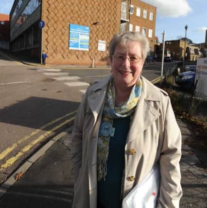 Hospital campaigner Edie Glatter outside Hemel Hempstead's Urgent Care Centre. ENGPNL00120131025134621