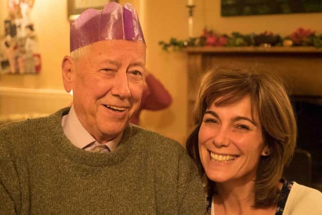 Fiona Dolman with her late father Gordon