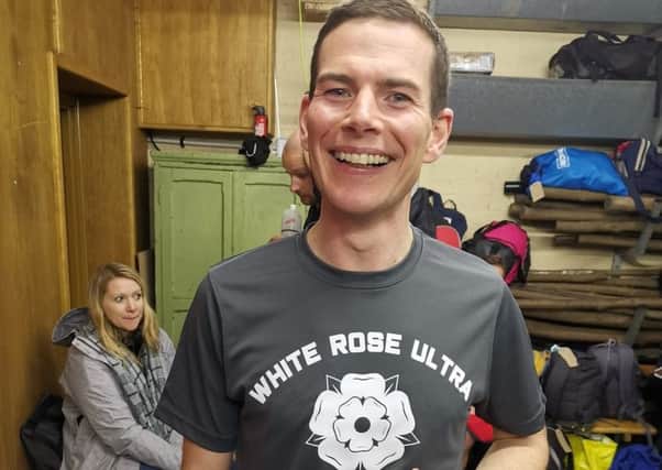 Al Flowers after completing the White Rose Ultra at the weekend.