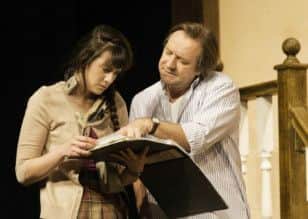 Danielle Flett and Neil Pearson in Noises Off