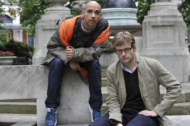 Fraser Ayres and Will Adamsdale and in Stuart: A Life Backwards.