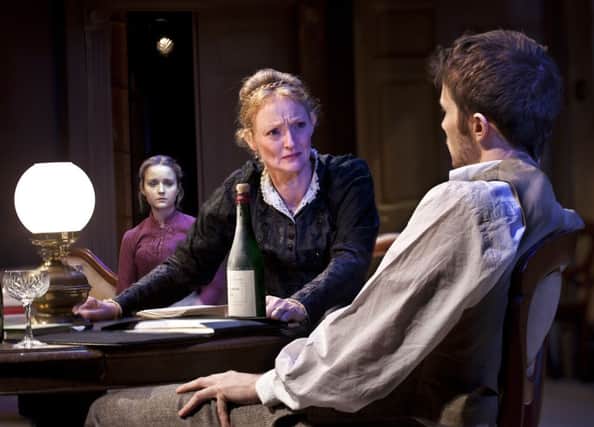 Florence Hall, Kelly Hunter & Mark Quartley in Ghosts. Photo by Simon Annand.