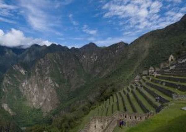 The terraces at Machu Picchu, Peru. Picture: PA Photo/Sarah Marshall.