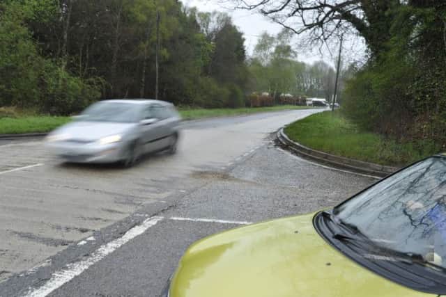 'Dangerous': The junction where yesterday's smash happened, as seen from Pedley Hill