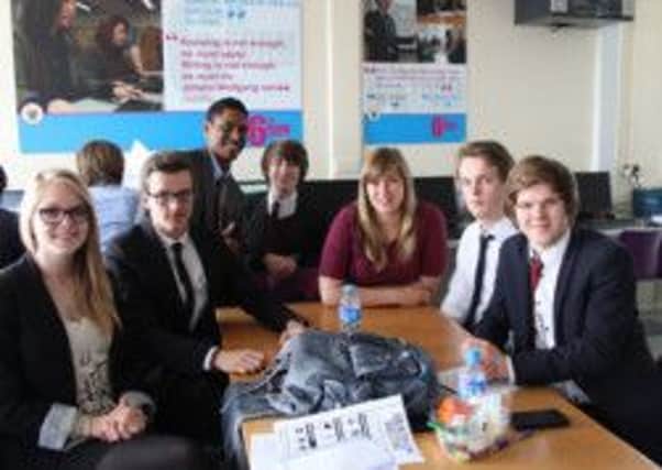 Cavendish School pupils at the Foosle interview day