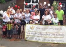 Lime Grove Day Nursery welcomes charity cyclists. PNL-140820-153159001