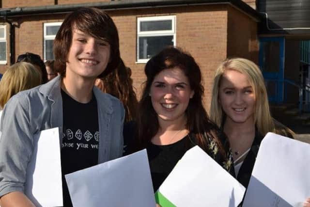 Tring School pupils celebrate their GCSE results PNL-140821-135548001