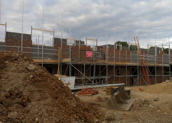 Farm Place council homes under construction in Berkhamsted