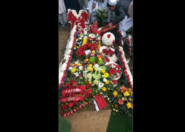 Tragic: Tributes are left to popular teenager Fazan Ahmed