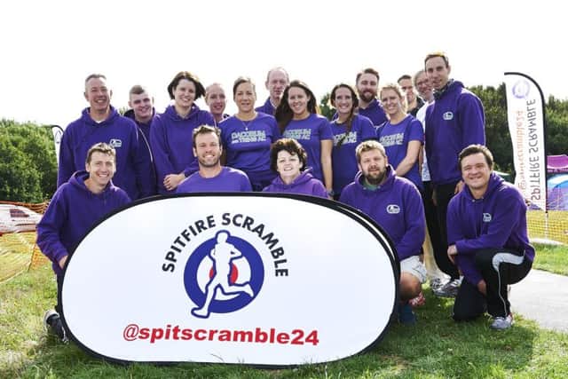 Dacorum & Tring runners were all smiles at the Spitfire Scramble. Picture (c) Eddie MacDonald