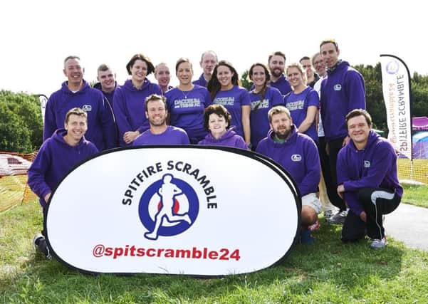 Dacorum & Tring runners were all smiles at the Spitfire Scramble. Picture (c) Eddie MacDonald