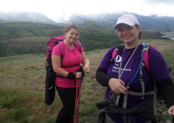 Emma Hart and cousin Mandi Walshe trekked across Iceland to raise funds for the Haemophilia Society