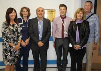 From left, Deborah Thompson - programme director for West Herts ambulatory emergency care delivery network, Lynne Jeffery - senior sister for West Herts ambulatory care unit, Dr Arif Hamda - clinical lead for West Herts ambulatory care, James Mason - project lead for West Herts ambulatory care, Malcolm and Maxine French - specialists in emergency care from The Prince Charles Hospital in Brisbane, Australia