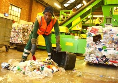 Waste recycling at Hemel Hempstead's Cupid Green depot