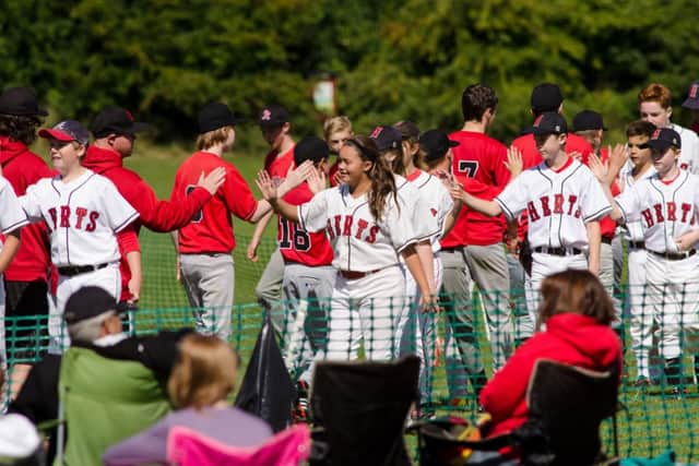 U14 Herts Cardinals in action at last season's playoffs. Picture (c) Richard Lee