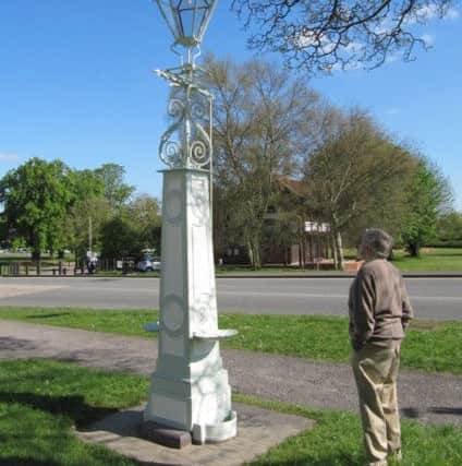 Cranstone's 19th century water fountain and lamp has been restored