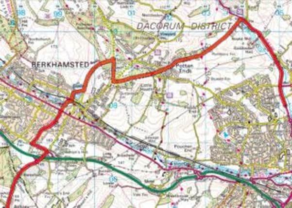 The Tour of Britain's route through Dacorum