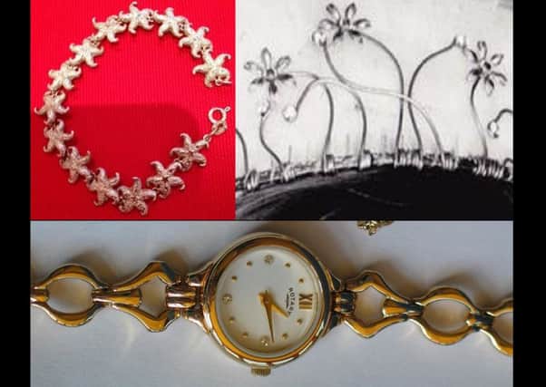 Images of stolen jewellery have been released by police