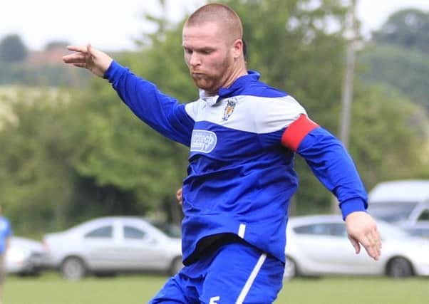 Terry Dixon in action for Dunstable Town last season