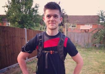 Lee Stobbs has been been training hard for his challenge