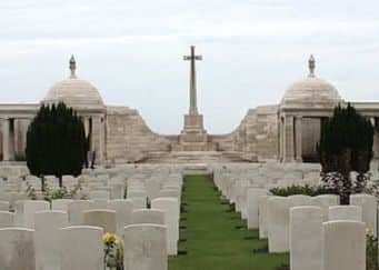The Loos Memorial commemorates 20,605 British officers and men who were killed from 25th September 1915 to the end of the war in November 1918 PNL-141109-180108001