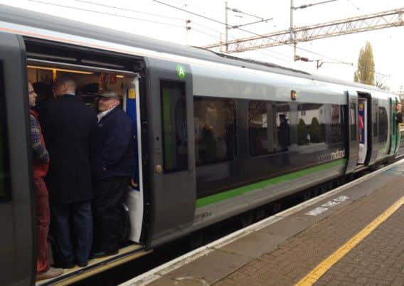 Library image: Crowded trains