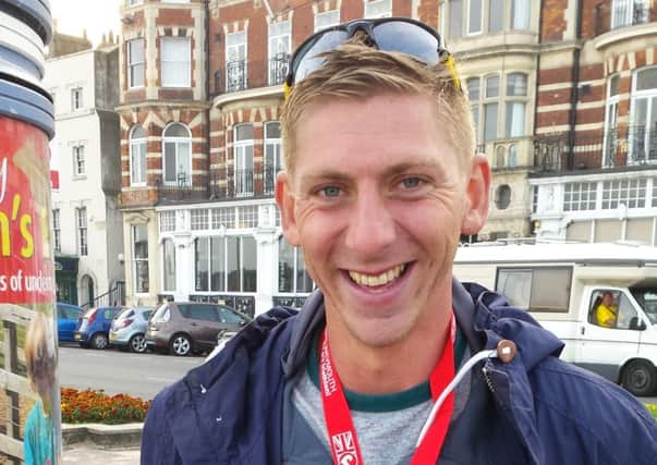 Andrew Cracknell had a fine start to his career as an Ironman triathlete at Challenge Weymouth