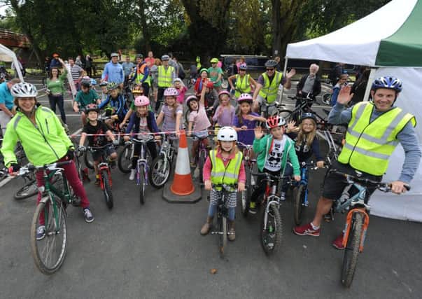 Cyclists young and old at the Berkhamsted Bike Fest on Sunday