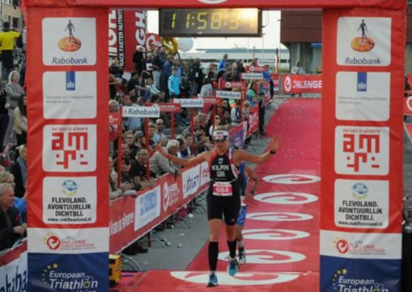 Amy Kilpin won bronze at the European Long Distance Triathlon Championships PNL-140919-151231002