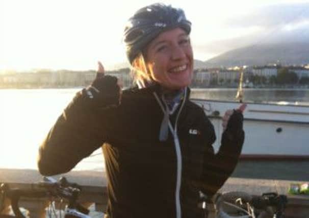Beth Harrison cycled from Geneva to Nice to raise money for the Pepper Foundation