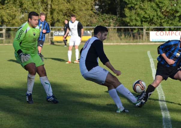 Alex Campana was on target for Kings Langley. Picture (c) Chris Riddell