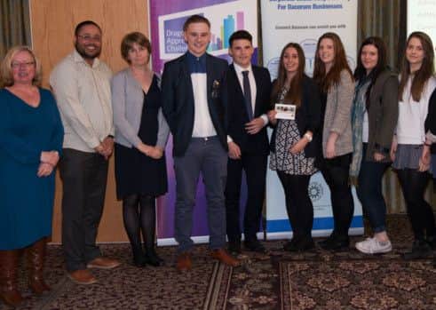 Cavendish School Dragons' Apprentice team supporting the Volunteer Centre last year