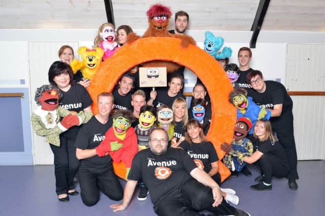 The Avenue Q cast at Berkhamsted Theatre Company