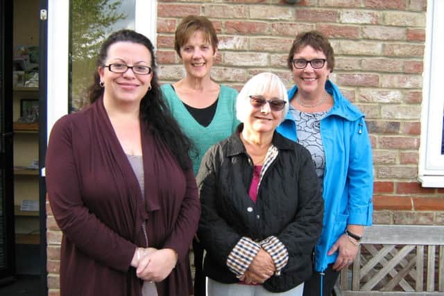 Rennie Grove childrens support volunteers from left to right: Debbie Favell, Mary Owens, Jenny Cowen and Helen Dawson