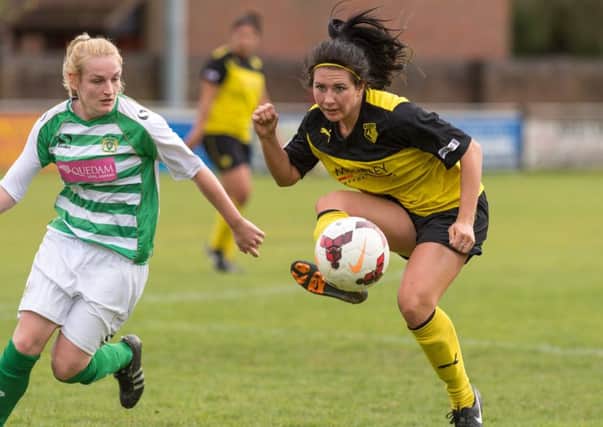 Action from Watford Ladies' clash with Yeovil. Picture (c) Andrew Waller