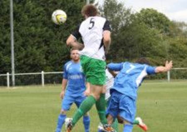 Callum Wright in action for Leverstock Green. Picture (c) Alan Lee