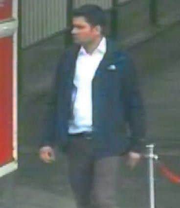 Police wish to speak to this man