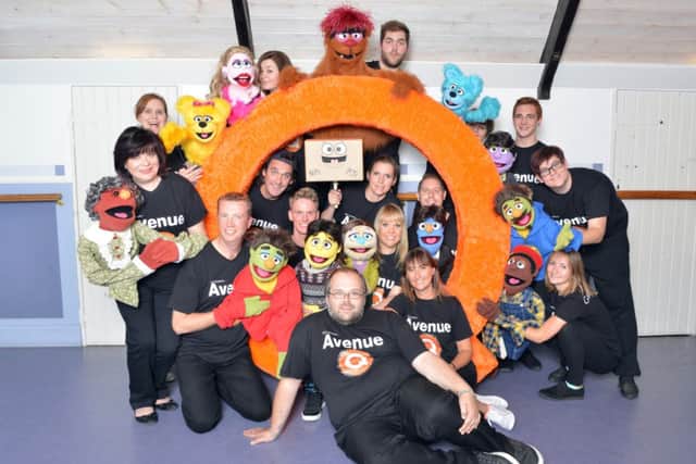 Members of the Berkhamsted Theatre Companys Avenue Q cast