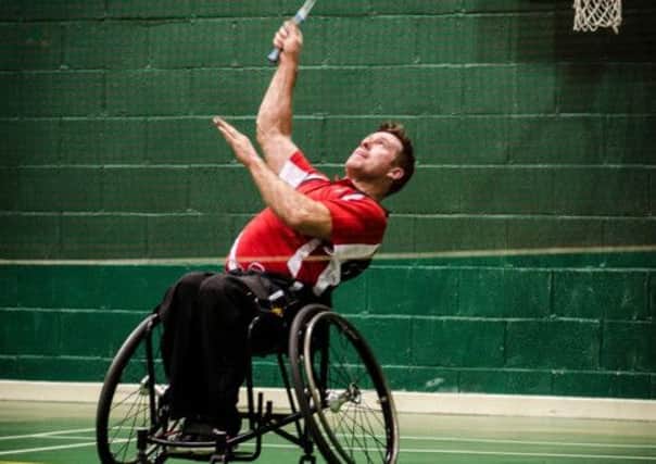 Para badminton player Martin Rooke is aiming for the 2012 Paralympics in Tokyo. Picture (c) Adam James Photography